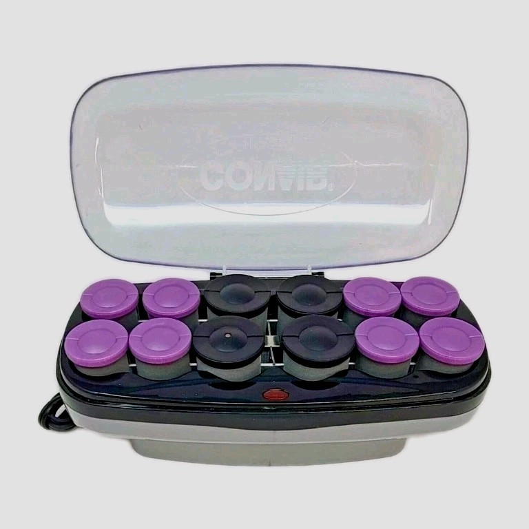 Conair Heat Waves Hot Rollers Curlers 12 Large Jumbo Rollers CHV14JXRSAM No Clip