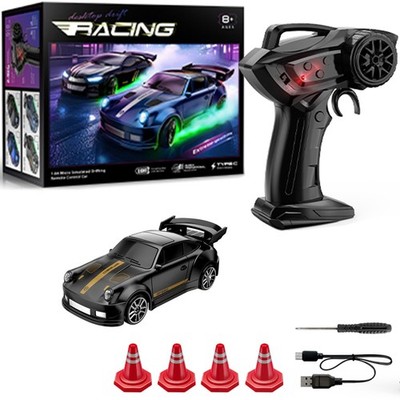 164 Scale Mini RC Drift Car with Gyro Full Proportional RTR 2.4Ghz Remote Con...