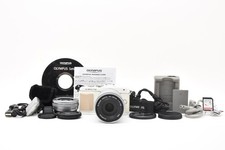 Olympus Pen Lite E-PL7 16.0MP Double Lens Kit White 4125 shots Exc E3269