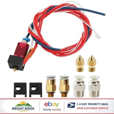 Complete Hotend Assembly for Ender 3 with 0.4mm Nozzles and Accessories