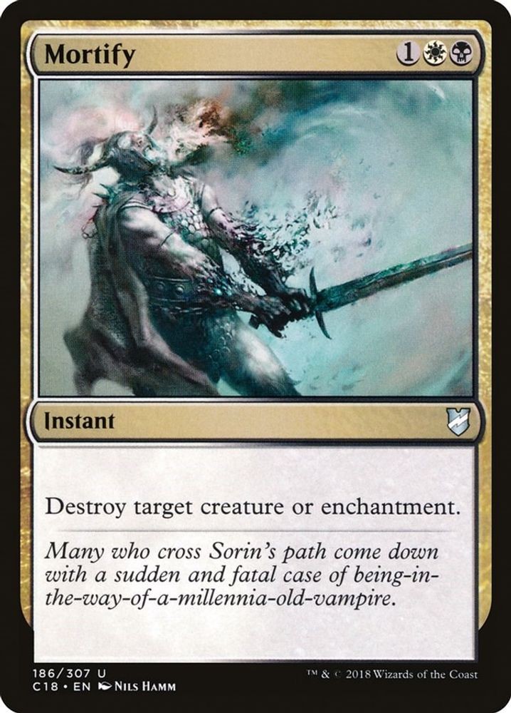 2018 Magic: The Gathering: Commander 2018 - Mortify (#186, U, Near Mint)