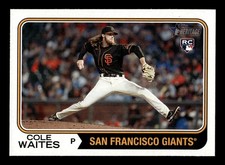 2023 Topps Heritage #258 Cole Waites - San Francisco Giants RC Baseball Card