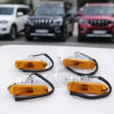 For Mahindra Bolero 2nd, Scorpio 3rd Gen - Side Marker Light Set of 4 Pcs