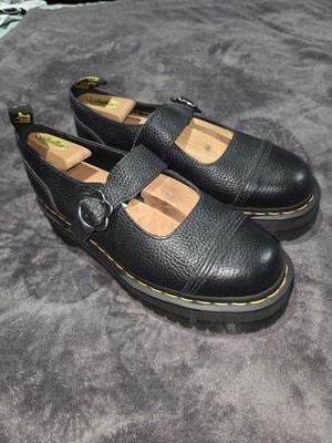 Dr. Martens Addina Quad Flower Buckle Platform Mary Jane Size 10