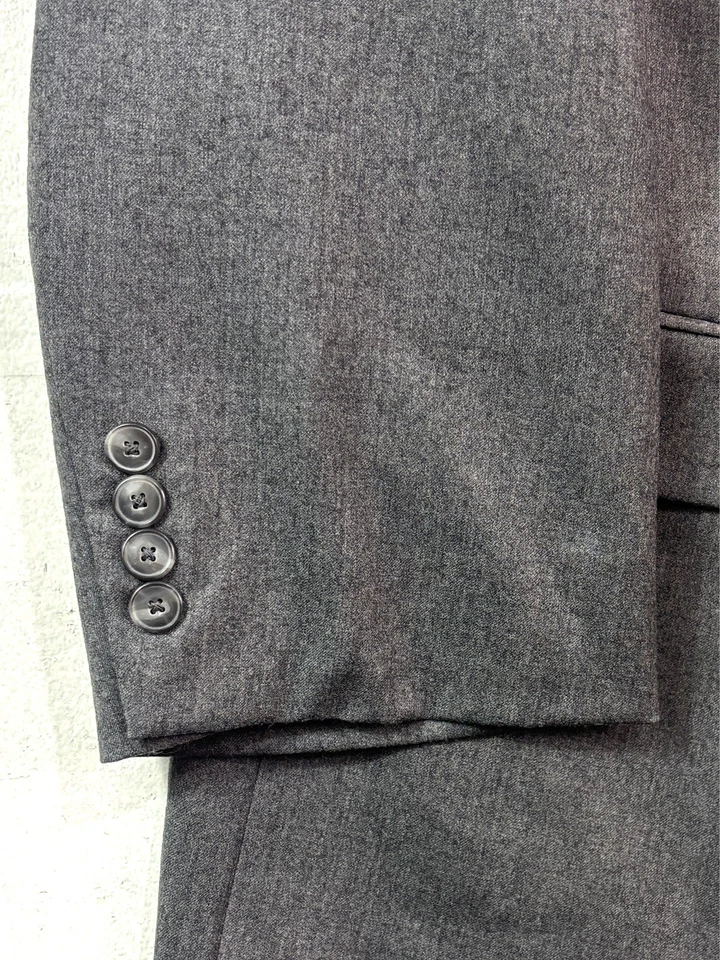 Jos A Bank 52R 45x30 2pc Pant Suit 100% Flannel Wool Single Pleat 1905 Tailored - Image 3 of 4