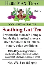 SOOTHING GUT TEA #405 - stomach ulcers,  inflammatory colon conditions