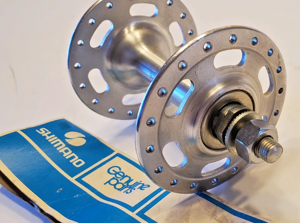 NOS Shimano Road Touring Bicycle Front Hub 36H 5/16" Axle High Flange Schwinn - Image 3 of 4