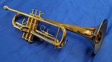 Jupiter JTR-600N Trumpet + Gold Brass Bell & New Leadpipe- Serviced