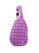 NEW Pickle O' Joe Quilted Sling Pickleball Bag; Vibrant Purple Fuschia