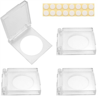 Push Button Cover 4pcs 22mm Adhesive Flat Power Switch Coves Safety Guard Plasti
