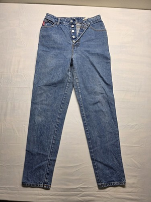 #ad Vintage Bongo Jeans Exposed Button Fly Acid Wash Stone Wash Size 13 $23.49