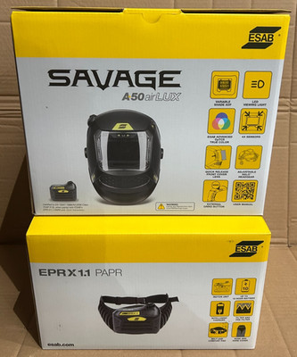 Esab Sentinel A50 Air LUX & EPR-X1.1 PAPR Schweißhelm - BRANDNEU