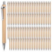 Bambus Kugelschreiber Stift Naturholzfarbe BüRo Schule Tagebuch 1Mm Blaue Tinte