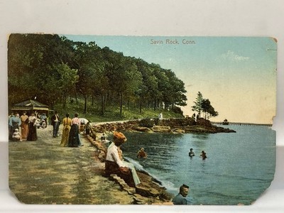 1909 Savin Rock, Connecticut Antique Postcard West Haven, CT - Made in Germany