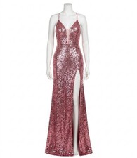 Jovani Adrienne Long Formal Prom Dress Gown Pink