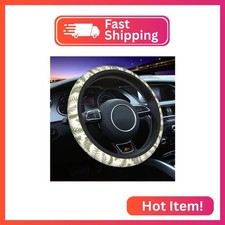 Vintage Botanical Leaves Steering Wheel Cover For Women Men Girls Universal 15