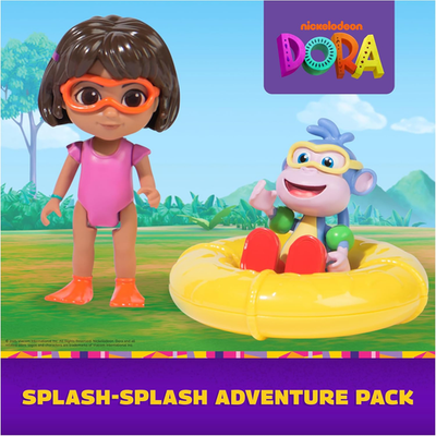 Dora Splash-Splash Adventure Pack with Dora & Boots Toy Figures