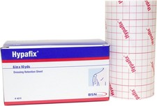 Cinta de retención de aderezo Hypafix hoja no tejida sin látex de 6" x 10 yardas