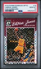 2016-17 Panini Donruss Optic Lebron James Checkerboard PSA 10 Gem Mint