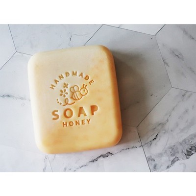 Handmade Honey Soap Stamp 4x4cm｜Acrylic Stamp for Handmade Soap DIY