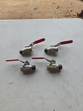 4 New Stainless 1/2" Ball Valves. 2000 WOG