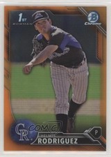 2016 Bowman Chrome Prospects Orange Refractor 22/25 Helmis Rodriguez #BCP195 0c6