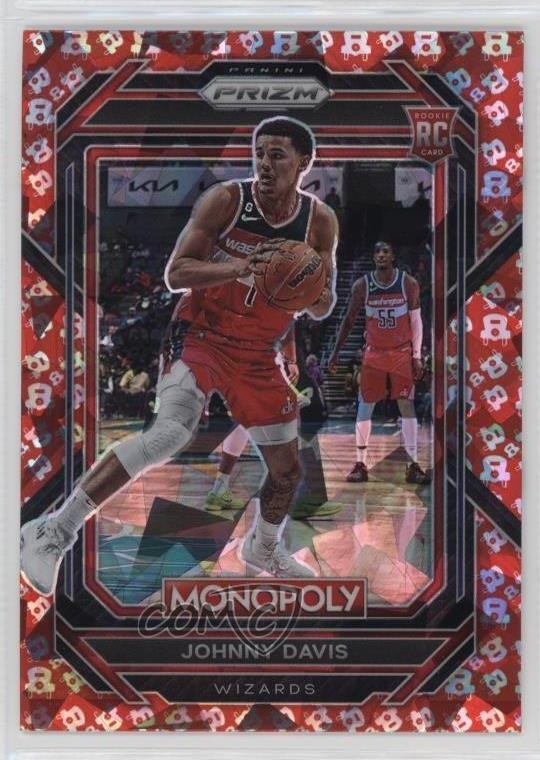 2022-23 Panini Prizm Monopoly Free Parking Prizm Johnny Davis #90 Rookie RC 1u6