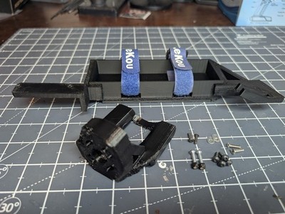 Nitro to Electric conversion kit - XTM Mammoth ST 3D printed