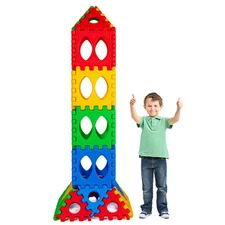 Honeyjoy 32 Pcs Big Waffle Block Set Kids Preschool Educational Toys Set