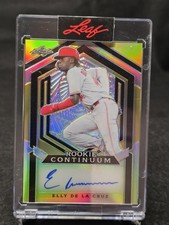 Elly De La Cruz 2023 Leaf Rookie Continuum Autograph Auto /254 CINCINNATI REDS