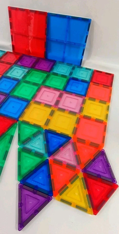 Lote de 56 Azulejos Picasso Piezas Azulejos Magnéticos 3D Azulejos de Construcción Foto 3 de 4