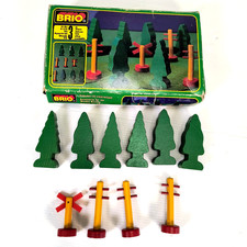 BRIO Vintage 33369 Trees Telephone Telegraph Poles Rail Train Complete Boxed
