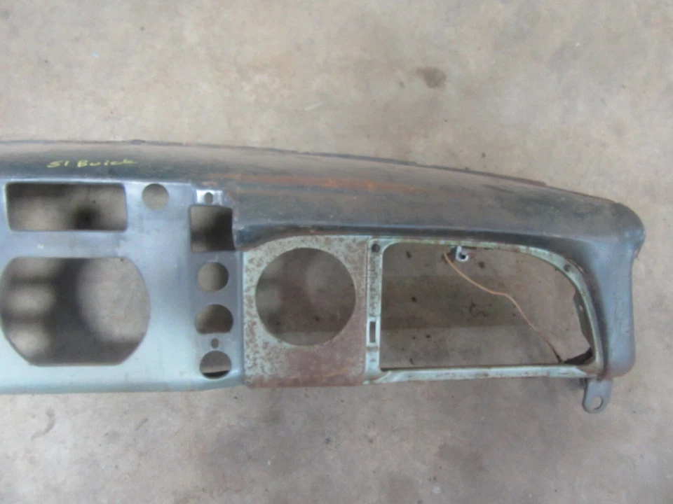 1951 1952 Buick специальный интерьер главная панель приборной панели структура ремонт металлическая секция - Изображение 3 из 4