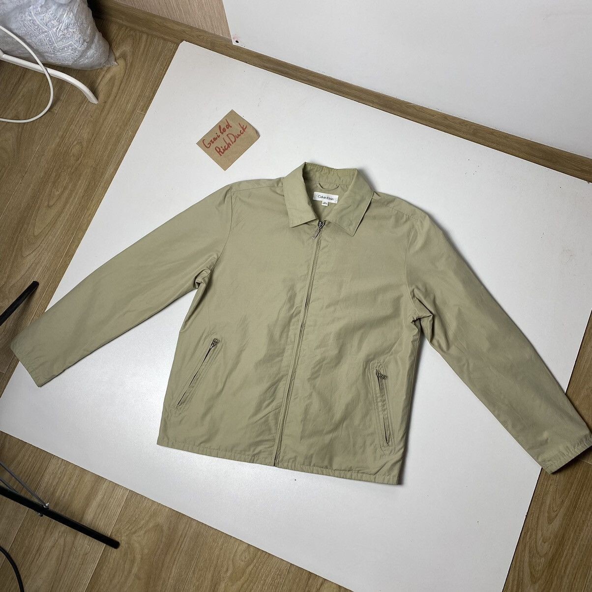 Vintage Calvin Klein Men's Windbreaker Harrington Jacket Bei