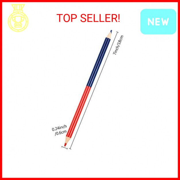 Zhanmai Red and Blue Pencils Checking Pencils Double Ended Colored Erasable Penc