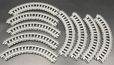 Lot of 9 Thomas Friends Gray Plastic Curved Train Tracks Trackmaster EC3 10"