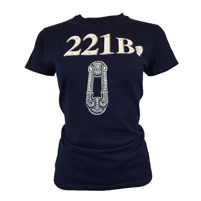 Women's T-shirt -SHERLOCK HOLMES-221B-Watson Private Detective-NWT-Size M -