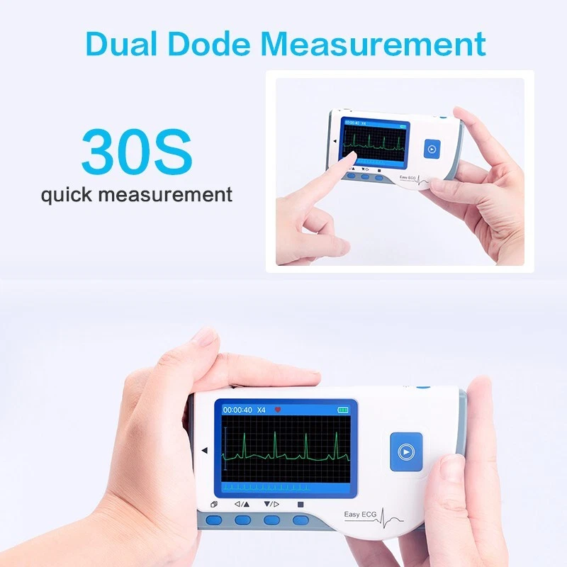 Lepu Medical Portable ECG Device Heart Monitor with Bluetooth App + AI Analysis, New - Image 3 of 4