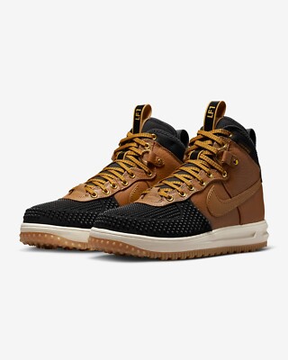 Nike Lunar Force 1 Duckboot New Brown-Black Size 40 EUR 805899-202