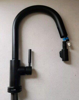 Brizo 64020LF-BL Solna Pull-Down Kitchen Faucet with On/Off Touch ...