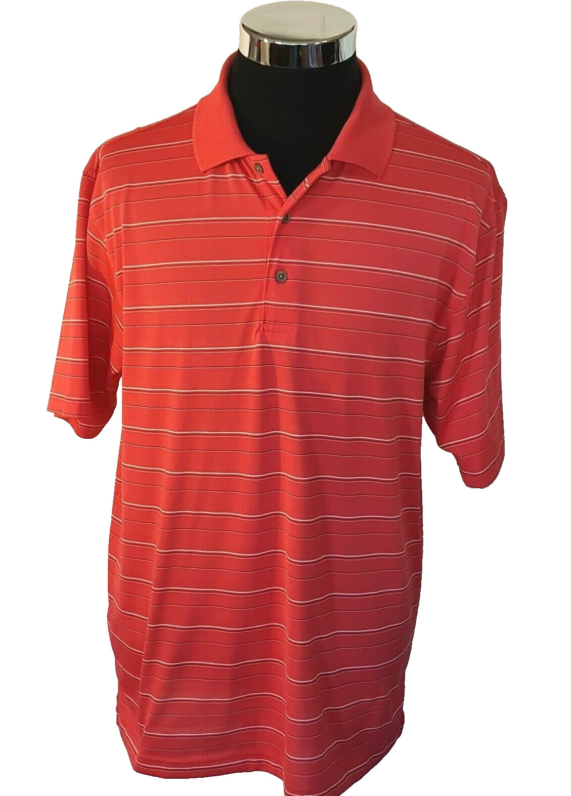 Links Edition Golf Shirt Men's Size Large All Seasons Multicolor Striped Active thumbnail 5