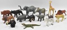 Plastic Safari Animal Toy Figure Lot E 7" Elephant
