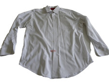 Men  s Bergamo New York Long Sleeve Dress Shirt White Mens L 34/ 35 16 -16 1/2