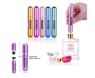 (5ml) Mini Refillable Travel Portable Perfume Atomizer Bottle Spray Pump Case