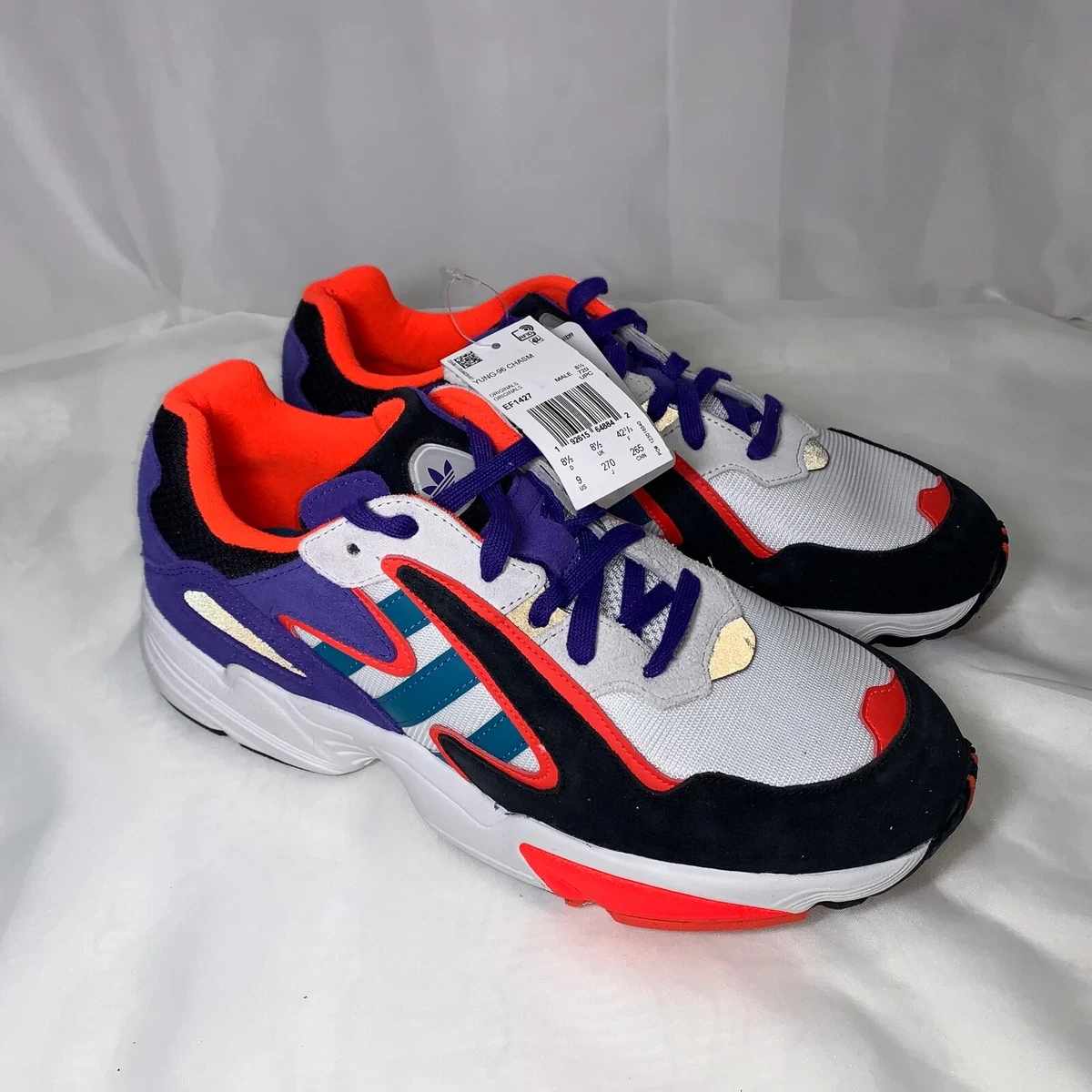 Adidas Yung-96 Chasm Menu0026#039;s Shoes Size 9 EF1427 White/Teal | eBay