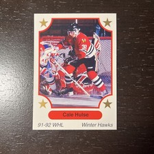 1991-92 7th Inning Sketch WHL #43 Cale Hulse