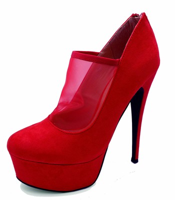 red stiletto pumps