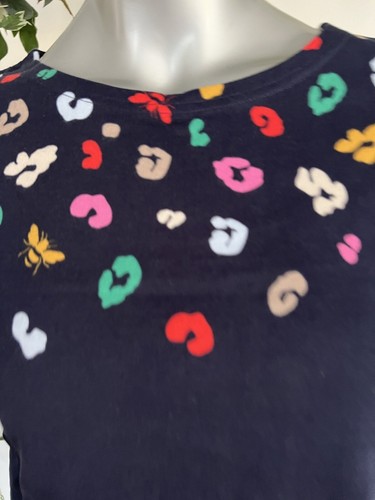 Joules Harbour Top Damen Größe 10 Marine Leopard Biene Streifen Jersey NEU PORTOFREI - Bild 12 von 17