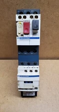 Telemecanique GV2ME14 6-10 Amp Overload w/ LC1D09 25 Amp Contactor 24VDC Coil