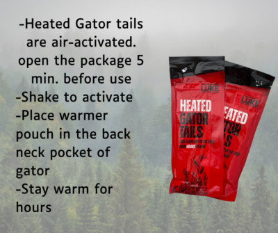 New Midnight Luke Head Gator With Two Hot Or Cold Packs